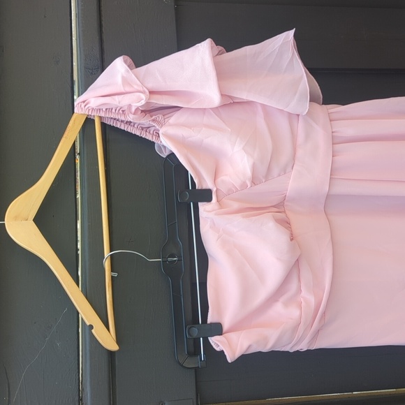 Elegant Pink One Shoulder Party Wedding Fancy Dress - Size 2X NWT - Picture 4 of 8